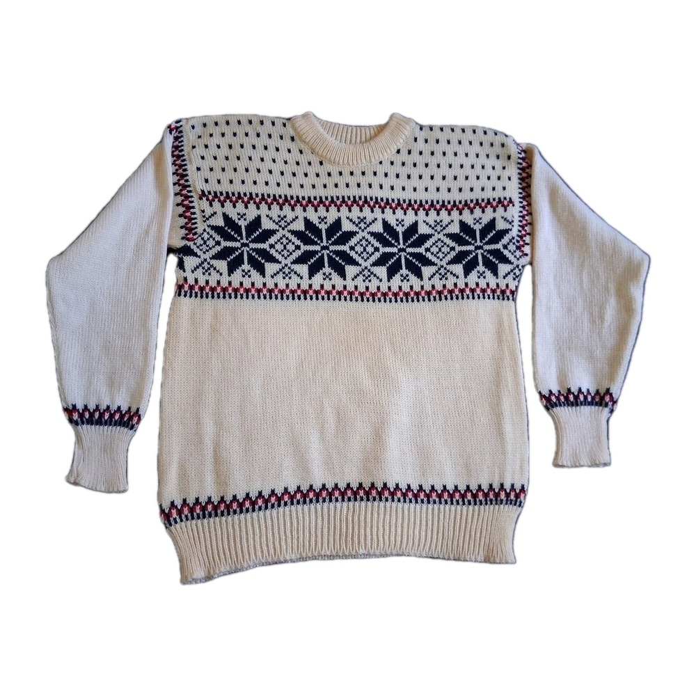 Dale of Norway Sweater Men's Size 44 S/M‎ New Wool Fair Isle Ski Crewneck